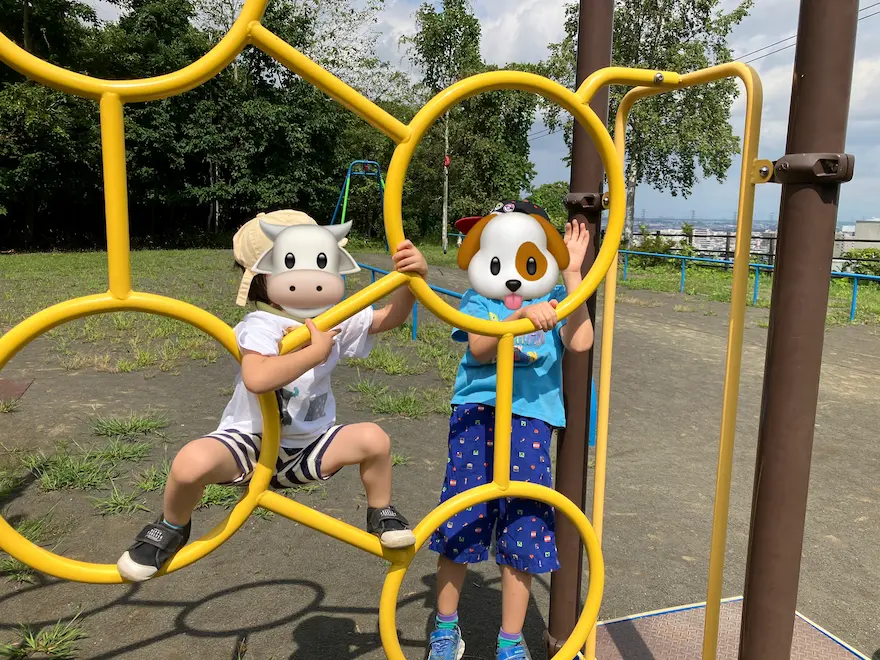 札幌市西区宮丘公園アスレチック遊具